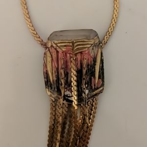 Adina Mills quartz waterfall necklace